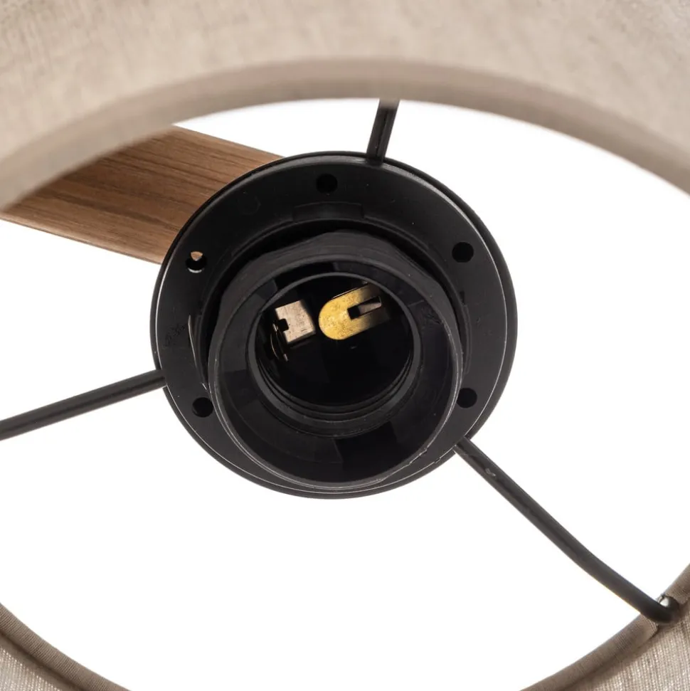 Taklampe Deva, tekstil, 3 lyskilder