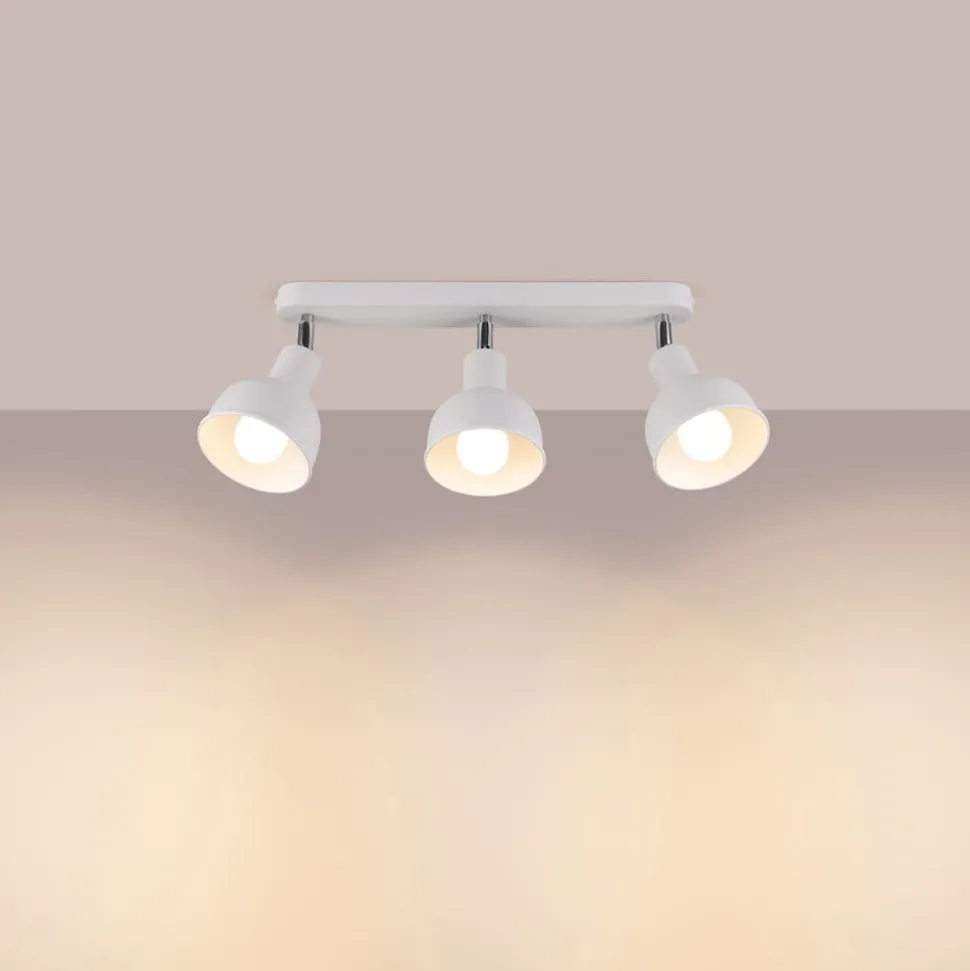 Taklampe Elba, 40 cm, 3 lyskilder, hvit, metall, E27