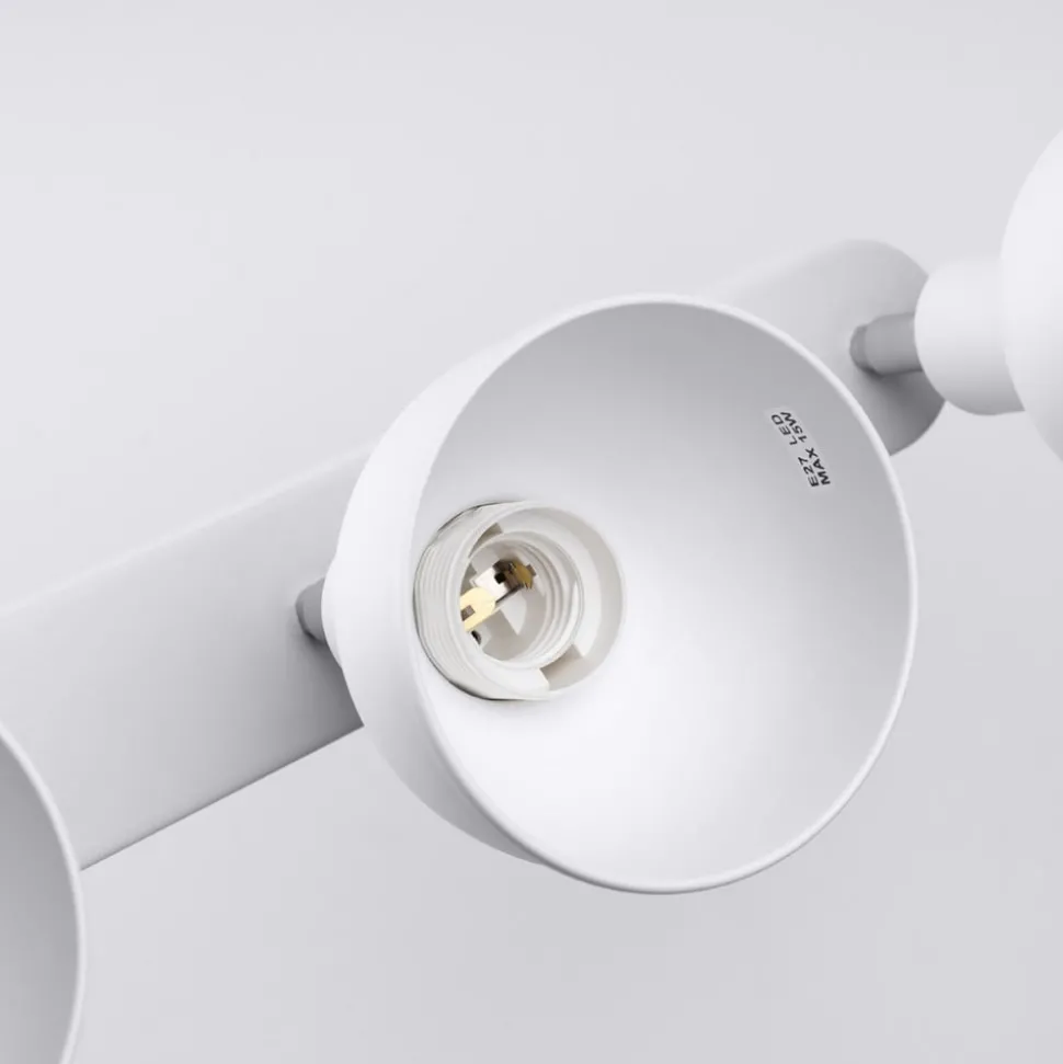 Taklampe Elba, 40 cm, 3 lyskilder, hvit, metall, E27