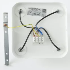 Taklampe Eye Spot med 4 lyskilder, firkantet, hvit