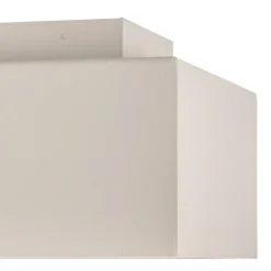 Taklampe Kasi i stål i hvit, 2 lyskilder