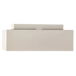 Taklampe Kasi i stål i hvit, 2 lyskilder