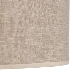 Taklampe Leano grå rund i lin