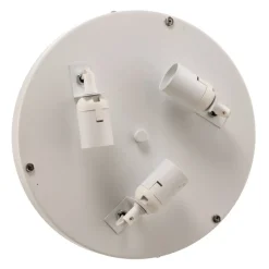 Taklampe Leano grå rund i lin