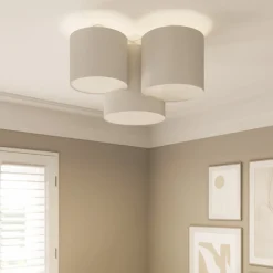 Taklampe Mona med 3 lyskilder, hvit