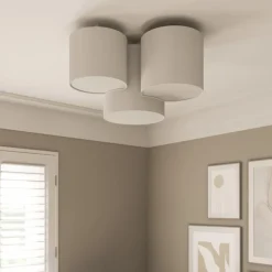 Taklampe Mona med 3 lyskilder, hvit