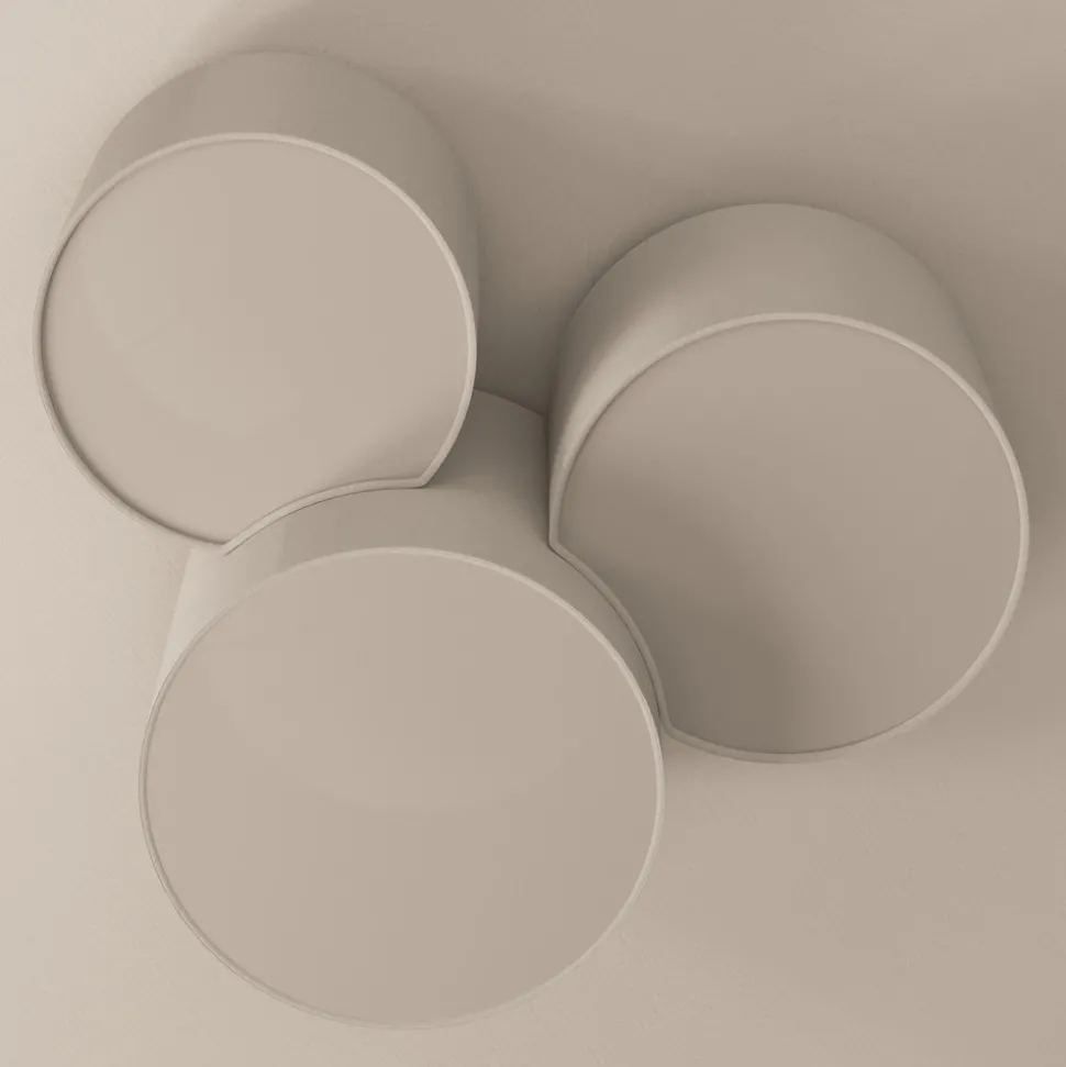 Taklampe Mona med 3 lyskilder, hvit