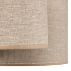 Taklampe Mona Nature, 5 lyskilder, naturfarget lin