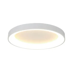 Taklampe Niseko II, CCT, fjernkontroll, Ø 65 cm, hvit