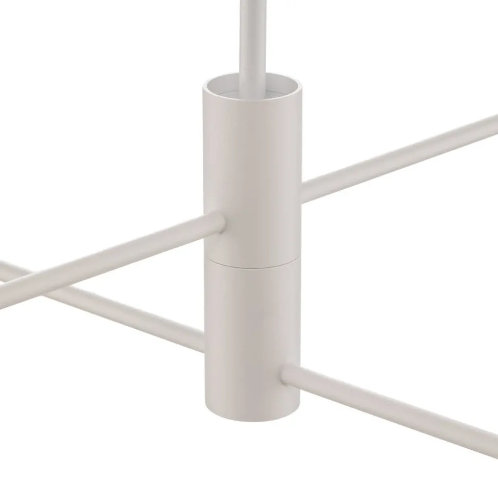 Taklampe Orbit IV, hvit, 4 lyskilder