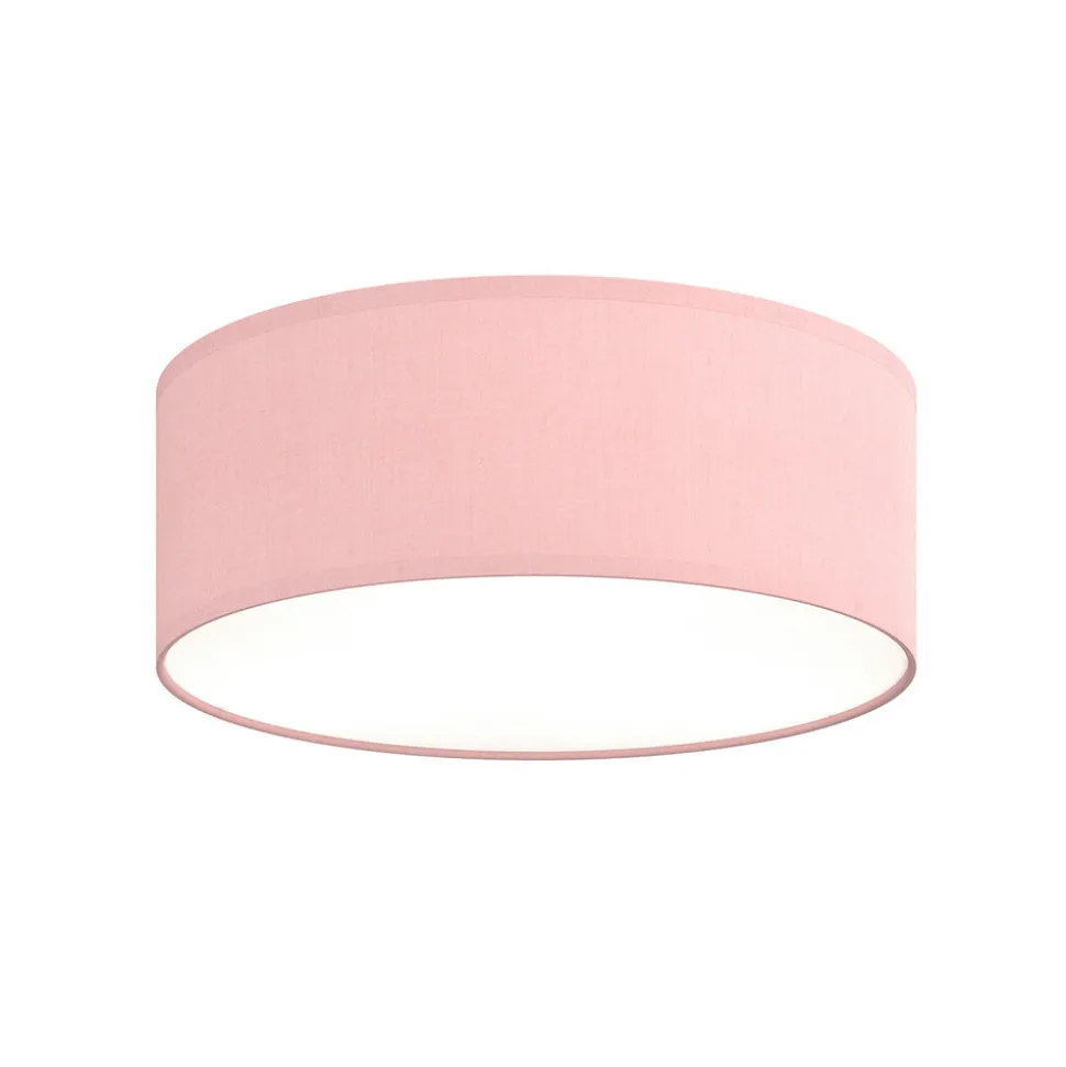 Taklampe Rondo Kids, Ø 38 cm, rosa