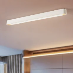 Taklampe Soft, 95 x 6 cm, hvit, aluminium, G13