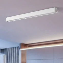 Taklampe Soft, 95 x 6 cm, hvit, aluminium, G13