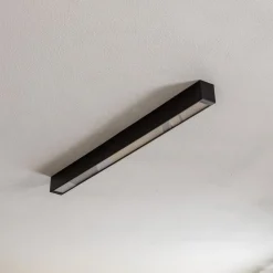 Taklampe Straight svart 92 cm