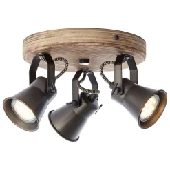 Takspot Seed, tre lyskilder, svart