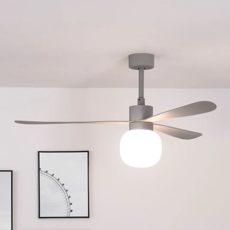 Takvifte Amelia Ball LED-lampe grå