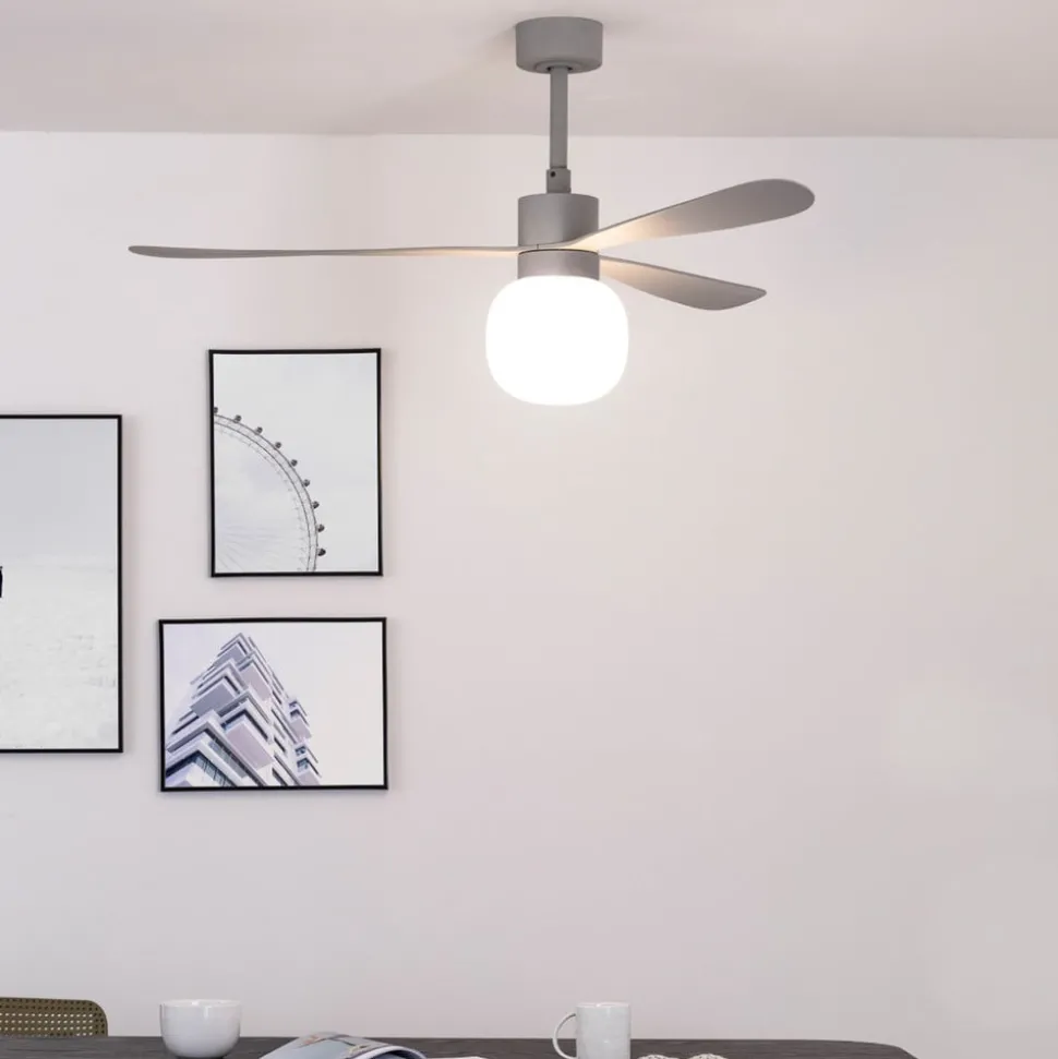 Takvifte Amelia Ball LED-lampe grå