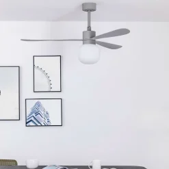 Takvifte Amelia Ball LED-lampe grå