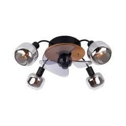 Takvifte Fumoso, 4 E14 røykglass-pære