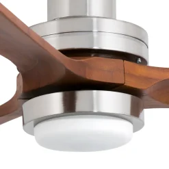 Takvifte Lantau L LED nikkel/mørk furu