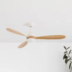 Takvifte Poros, LED-lampe hvit / lyst tre