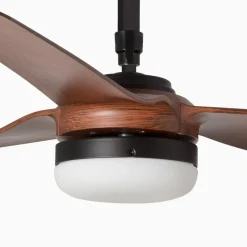 Takvifte Punt M DC LED svart/mørkt tre
