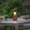 Tala bordlampe Muse Portable, rød, aluminium, E27 LED