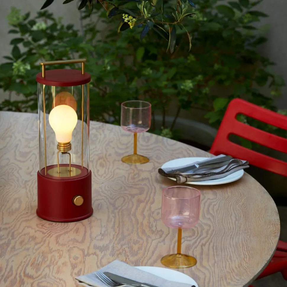 Tala bordlampe Muse Portable, rød, aluminium, E27 LED