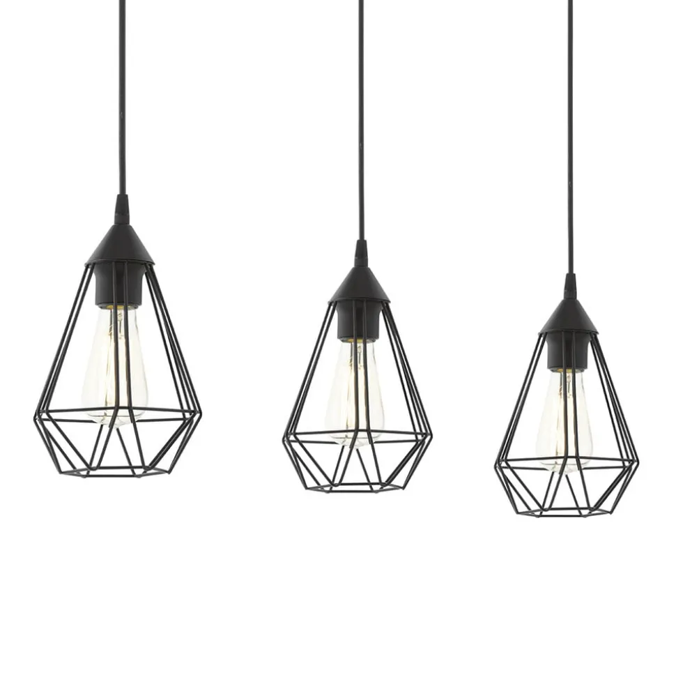 Tarbes - pendellampe i vintagedesign, 3 lyskilder