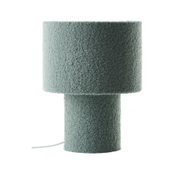 Teddy bordlampe, grønn, høyde 30 cm, stoff/metall