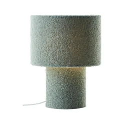 Teddy bordlampe, grønn, høyde 30 cm, stoff/metall