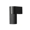 Temi utendørs vegglampe, svart, bredde 11 cm, aluminium