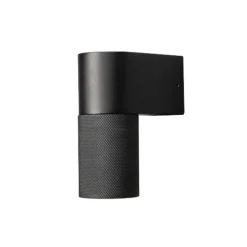 Temi utendørs vegglampe, svart, bredde 11 cm, aluminium