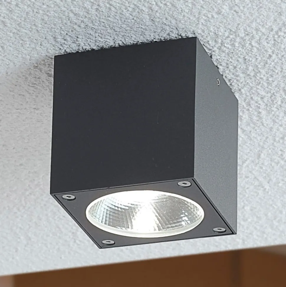 Terningformet LED-taklampe Cordy til utebruk