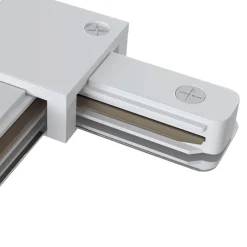 T-forbinderskinne, 1-fase skinne, hvit