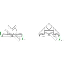Theben Eckwinkel 10 for theLeda og theLuxa, hvit