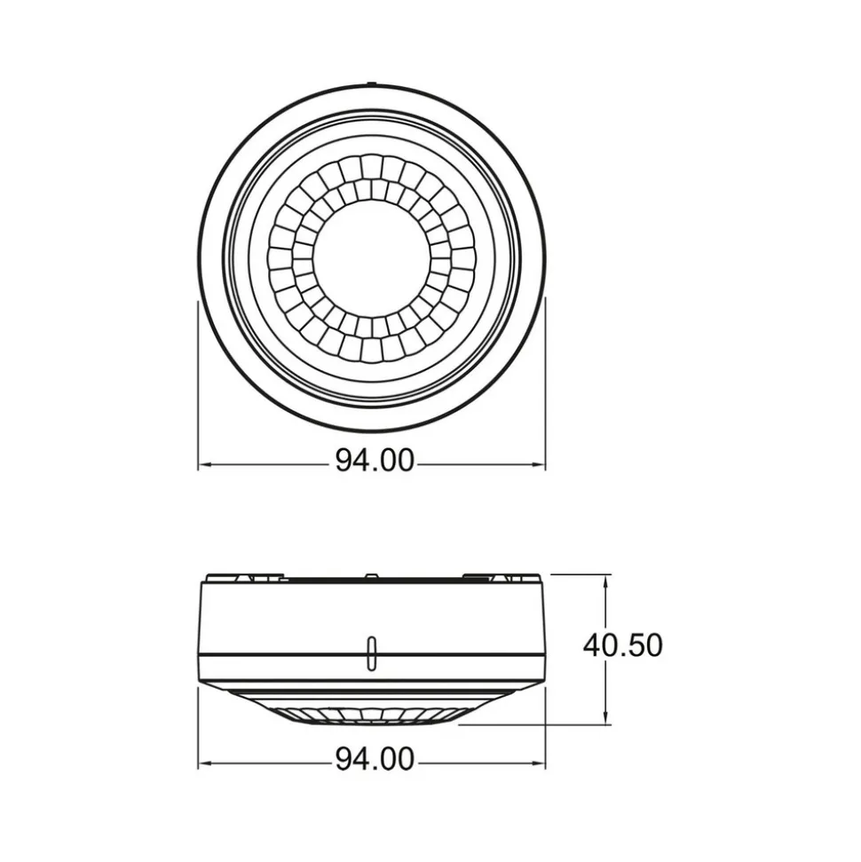 Theben tilstedeværelsesdetektor Luxa 103 S360-100-12 AP WH, utenpåliggende