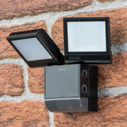 Theben utendørs LED-vegglampe theLeda S17-100, svart Sensor