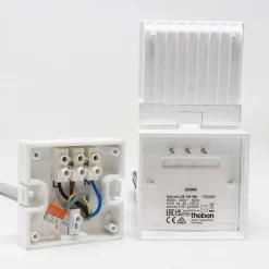 Theben utendørs LED-vegglampe theLeda S8-100, hvit, sensor