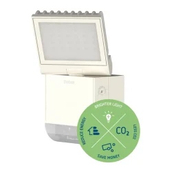Theben utendørs LED-vegglampe theLeda S8-100, hvit, sensor