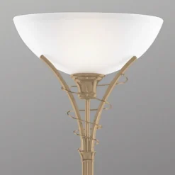 Tidløs stålampe LINEAS antikkmessing