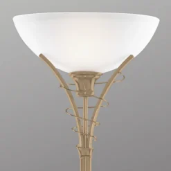 Tidløs stålampe LINEAS antikkmessing