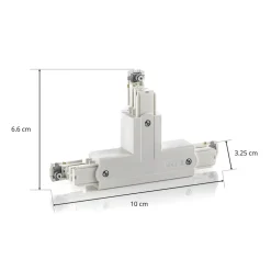 T-kontakt Noa leder innvendig venstre, hvit