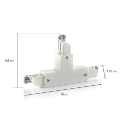 T-kontakt Noa leder innvendig høyre, hvit