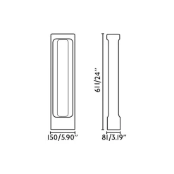Totem LED-veilampe, grå, betong, høyde 61,1 cm