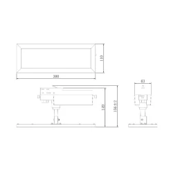 TRACK LIGHT LED-panel, hvit, 3-faset, 4000 K, av/på