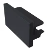 Track sluttstykke, 1-fase-skinne, svart