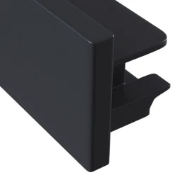 Track sluttstykke, 1-fase-skinne, svart