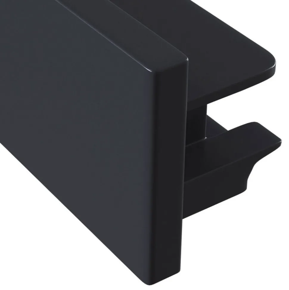 Track sluttstykke, 1-fase-skinne, svart