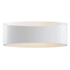 Trame LED-vegglampe, oval form i hvit